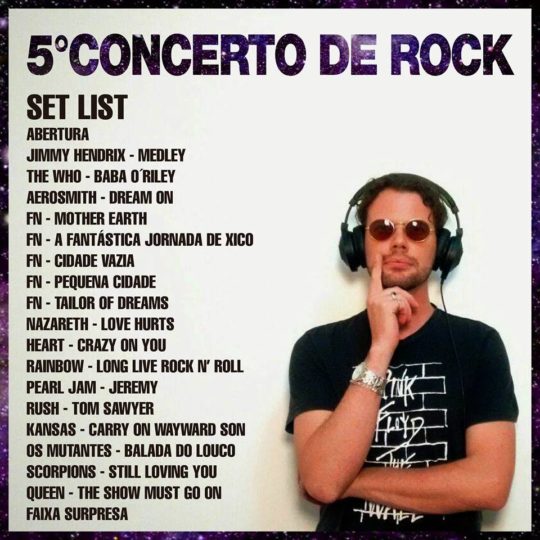 Setlist - 5º Concerto de Rock